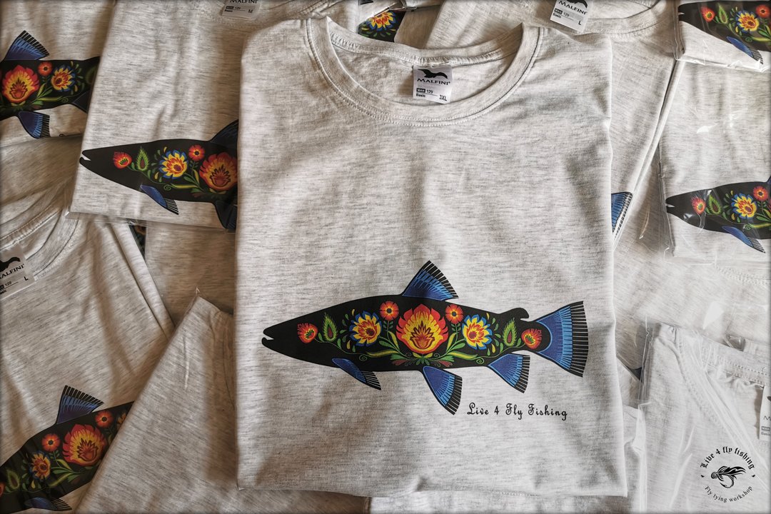 Folk Fish T-shirt  Live 4 Fly Fishing